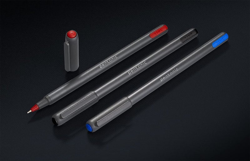 linc Pentonic Ballpoint Pens In Pen Organizer, Bulk 50 Count, Assorted Colored Ink (Red, Black, Blue), 1.0 mm Medium Point, Smooth Writing (PEN12086) - Image 2